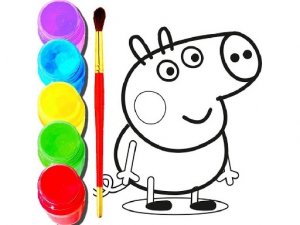 Peppa Pig Coloring Game