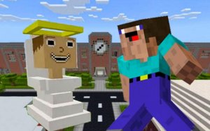 Noob Goes To Skibidi Toilet School - Battle Simulator Online Game